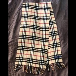 Vintage Check Cashmere Burberry Scarf